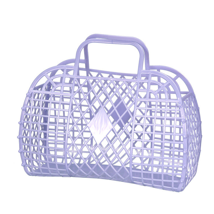 Hollow Plastic Basket For Laundry And Groceries