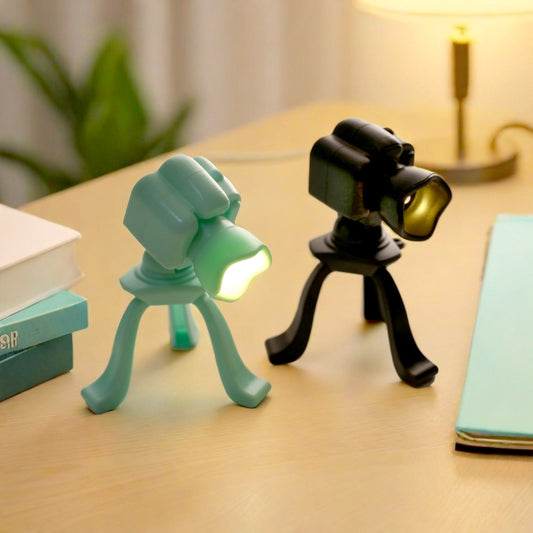 Vintage Camera Shape Night Lamp Desk Decor
