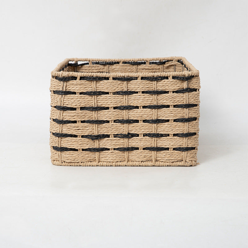Handwoven Storage Basket For Desk And Cosmetics