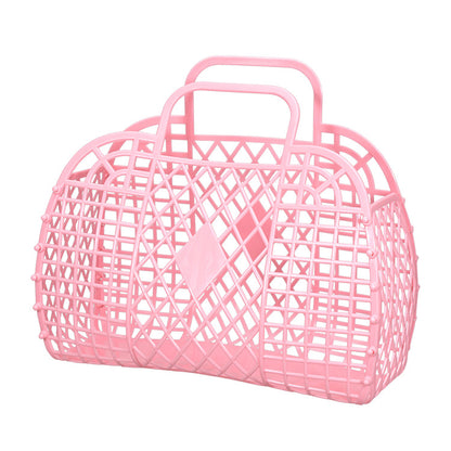 Hollow Plastic Basket For Laundry And Groceries