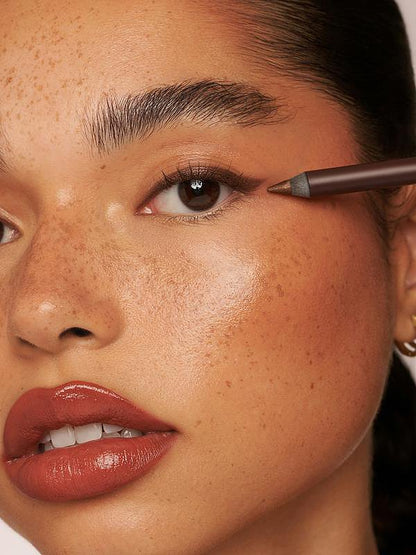 🌟Schnäppchen 🌟Wasserfester 24-Stunden-Eyeliner-Duo, anspitzbarer Kajalstift